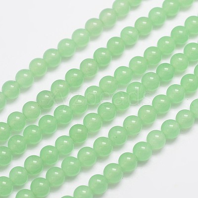 Natural & Dyed Malaysia Jade Bead Strands X-G-A146-6mm-A26-1