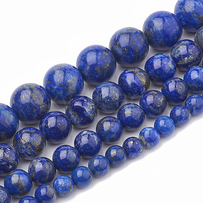 Natural Lapis Lazuli Beads Strands G-S333-12mm-013-1