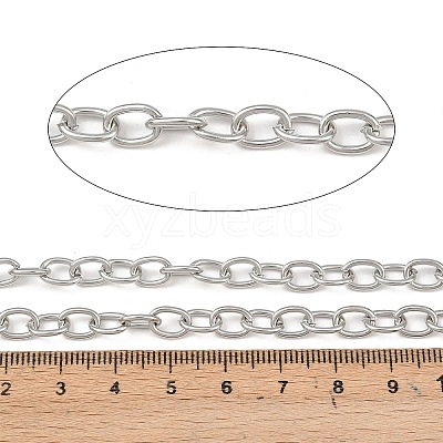 Tarnish Resistant 304 Stainless Steel Cable Chains X-CHS-R009-12-1