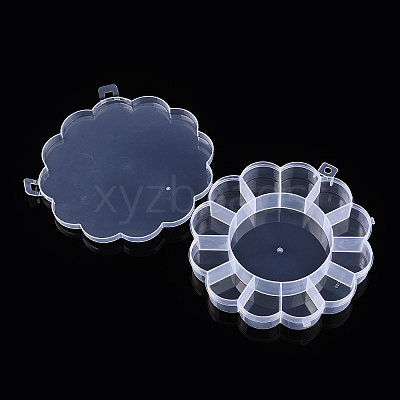 Flower Plastic Bead Storage Containers CON-Q023-21-1