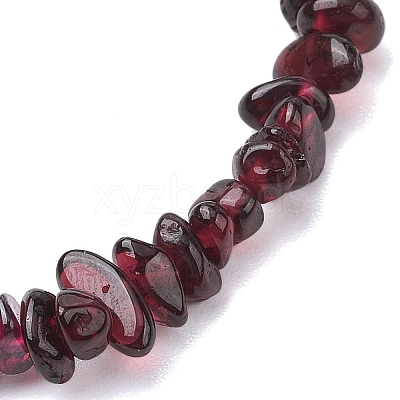 Natural Garnet Beads Kids Bracelets BJEW-JB10611-02-1