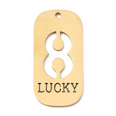 304 Stainless Steel Pendants STAS-D200-02I-G-1