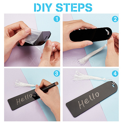 Acrylic Bookmarks Making Kits DIY-GA0005-73-1