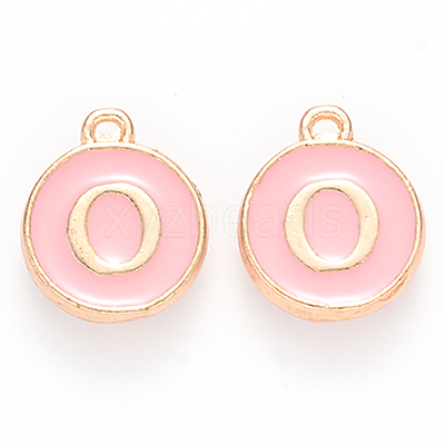 Golden Plated Alloy Enamel Charms LS-ENAM-S118-07O-1