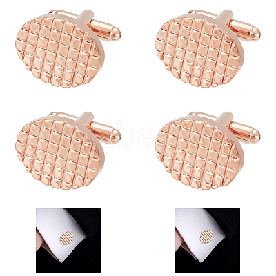 2 Pairs Brass Cufflinks for Men FIND-WR0011-06-1
