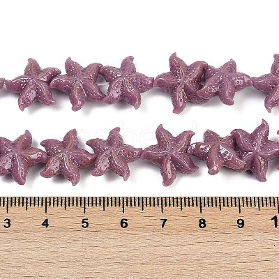 Synthetic Coral Dyed Carved Beads Strands CORA-K009-06B-06-1
