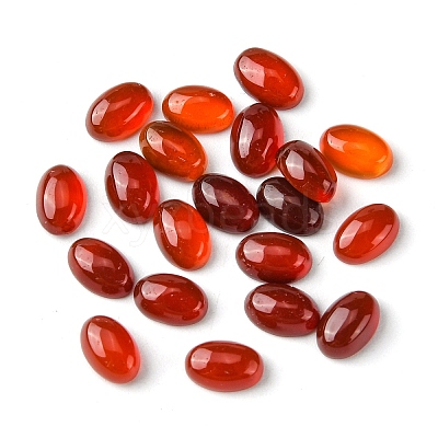 Natural Red Agate Cabochons G-A094-01A-02-1
