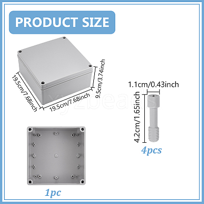 Outdoor Waterproof ABS Plastic Cable Boxes CON-WH0089-232A-1