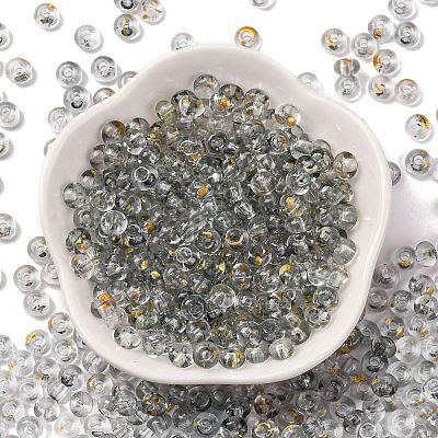 3/0 Baking Paint Transparent Colours Glass Round Beads SEED-L011-13A-12-1