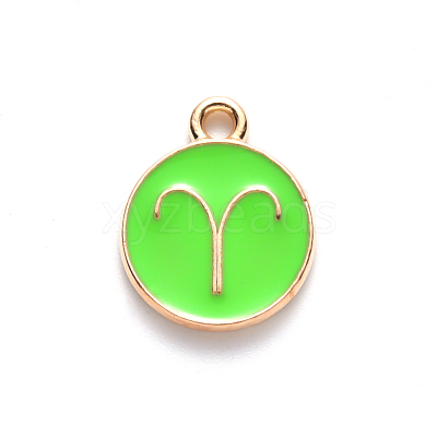 Alloy Enamel Pendants ENAM-S124-01B-06A-1