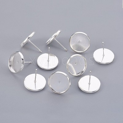 304 Stainless Steel Stud Earring Findings X-STAS-F188-01P-D-1