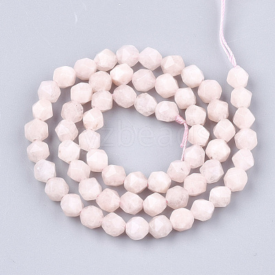Natural Pink Morganite Beads Strands G-T108-28A-1