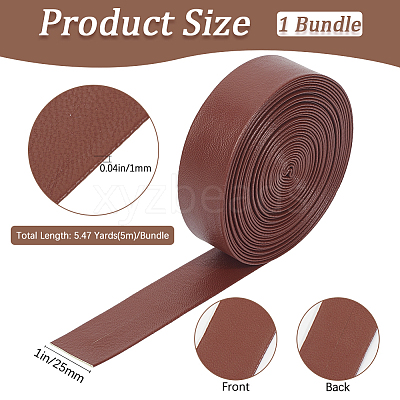 5M Folding PU Leather Flat Cord OCOR-WH20012-14E-04-1