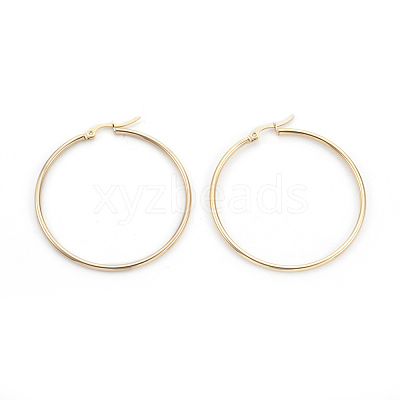 304 Stainless Steel Hoop Earrings Sets EJEW-MSMC003-10G-1