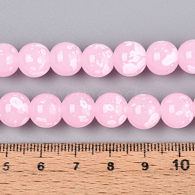 Baking Paint Glass Beads X1-DGLA-N015-10mm-02-1