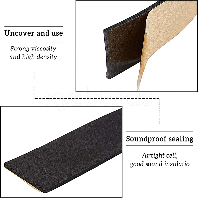 Strong Adhesion EVA Sponge Foam Rubber Tape AJEW-WH0109-50C-1