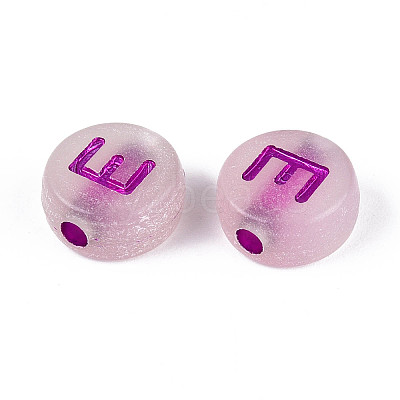 Luminous Frosted Acrylic Beads FACR-T008-02E-1