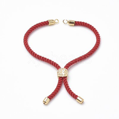 Nylon Twisted Cord Bracelet Making MAK-T003-07G-1