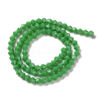 Opaque Solid Color Imitation Jade Glass Beads Strands GLAA-F029-P4mm-08-1