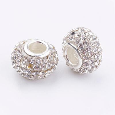 Grade A Rhinestone Big Hole European Beads for Charm Bracelets X-CPDL-H001-7-1