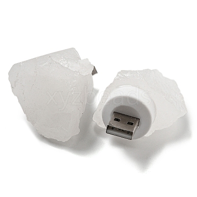 Nuggets Natural Quartz Crystal USB Night Light G-Q170-02I-1