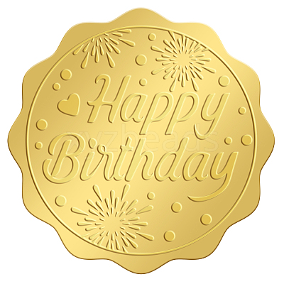Self Adhesive Gold Foil Embossed Stickers DIY-WH0211-152-1