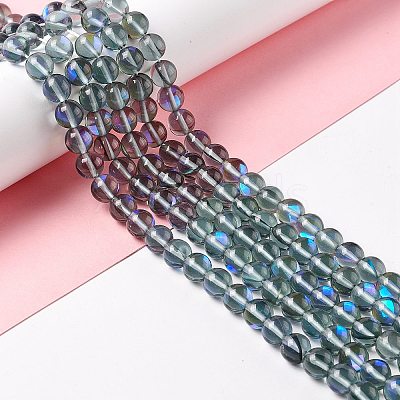 Synthetic Moonstone Beads Strands G-E573-02B-29-1
