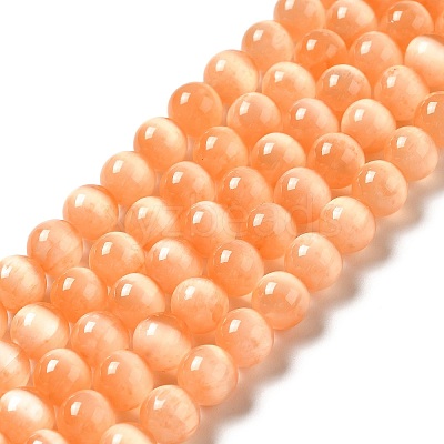 Natural Selenite Beads Strands G-P493-01I-1
