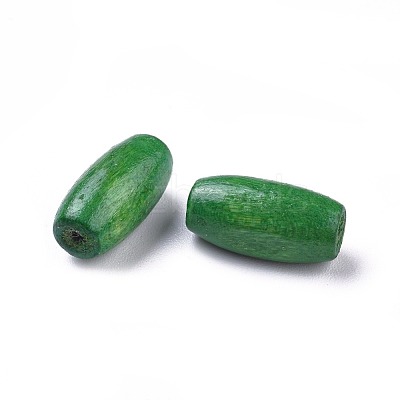 Dyed Natural Wood Beads WOOD-Q003-15x7mm-M-LF-1