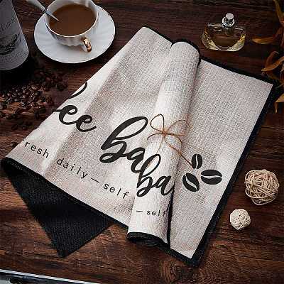 Coffee Theme Diablement Fort Cup Mats AJEW-WH0201-001-1