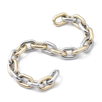 Handmade Spray Painted CCB Cable Chains AJEW-JB00718-1