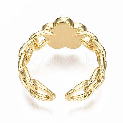 Brass Enamel Cuff Rings RJEW-N035-007-NF-1