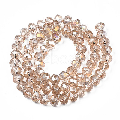 Electroplate Glass Beads Strands EGLA-A034-T8mm-B24-1