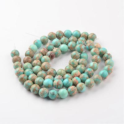 Natural Imperial Jasper Beads Strands G-I122-4mm-12-1