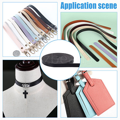 10M Double Side PU Imitation Leather Cord SRIB-WH0011-162B-1