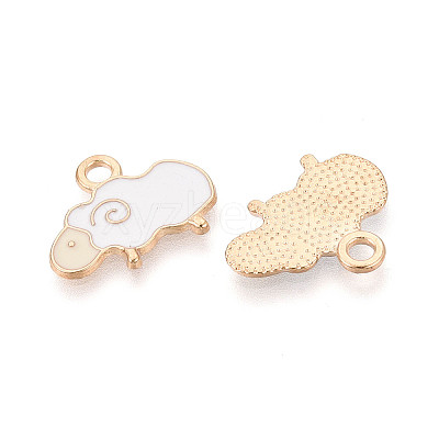 Alloy Enamel Pendants ENAM-R059-08A-RS-1