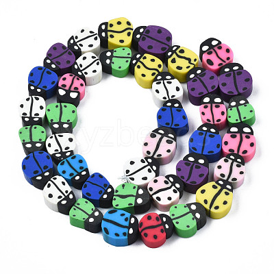 Handmade Polymer Clay Bead Strands CLAY-N011-43B-01-1
