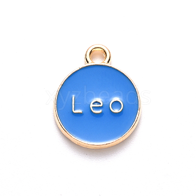 Alloy Enamel Pendants ENAM-S124-01B-02G-1