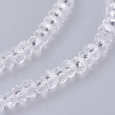 Transparent Glass Beads Strands GLAA-R135-2mm-10-1