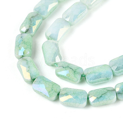 Anti-Tarnish Electroplate Glass Beads Strands GLAA-T025-29B-1