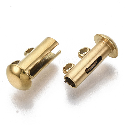 201 Stainless Steel Slide Lock Clasps STAS-S079-157G-1