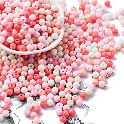 Opaque Acrylic Beads SACR-Q004-01G-1
