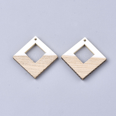 Resin & Wood Pendants X-RESI-S358-27-1