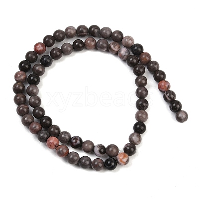 Natural Plum Blossom Jasper Beads Strands LS-G-F591-23-6mm-1