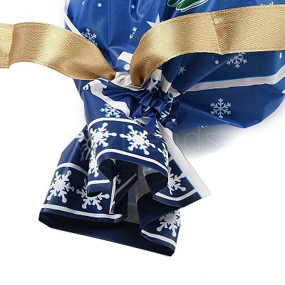 Christmas Snowman Plastic  Packing Pouches Drawstring Bags ABAG-Q053-05C-1