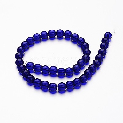 Glass Round Bead Strands X-GLAA-I028-6mm-13-1