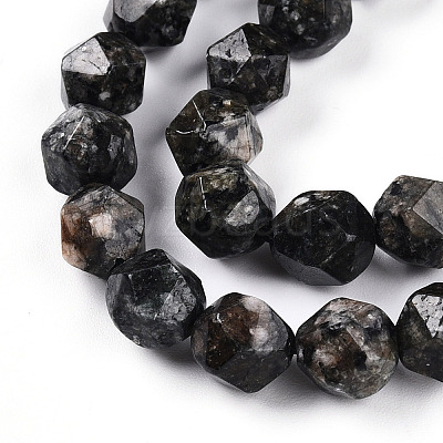 Dyed Natural Sesame Jasper Beads Strands G-T139-8mm-47B-1