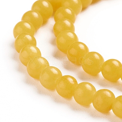 Natural Mashan Jade Round Beads Strands G-D263-4mm-XS07-1