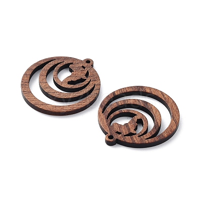Walnut Wood Laser Cut Pendants WOOD-Q051-05M-1