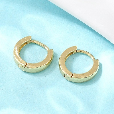 Brass Hoop Earrings EJEW-A156-09A-G-1